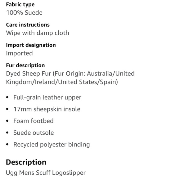 UGG Men’s Scuff Slippers Size 17 Black GUC - Picture 16 of 16